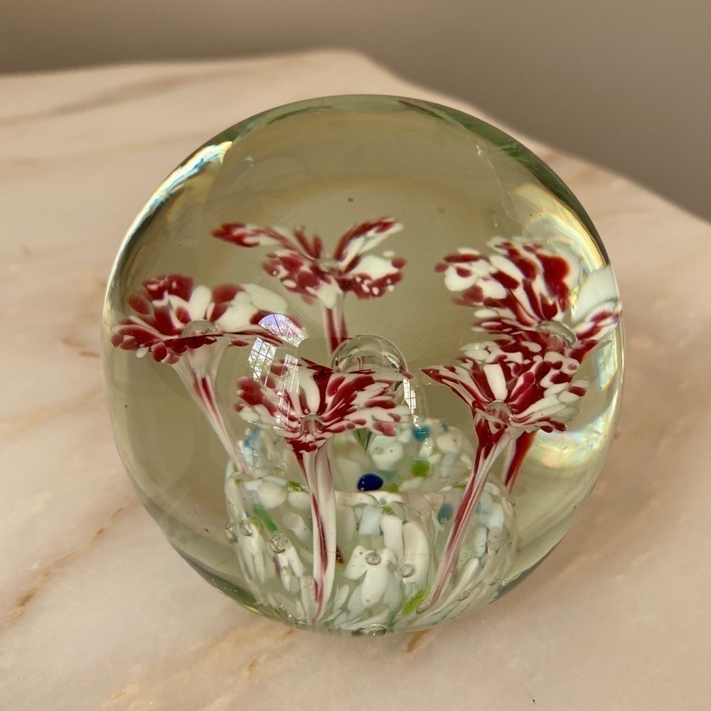 Handmade Blown Art Glass Paperweight - Picture 2 of 5